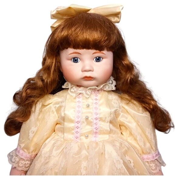 VTG Seymour Mann Connoisseur Collection 20" Porcelain Doll DONNA Victorian LTD E - Picture 1 of 10